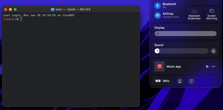 customized macos terminal profile failing to shift into dark mode